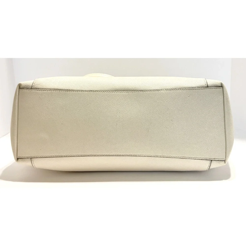 Coach Ava cross grain glitter leather zip top‎ EUC